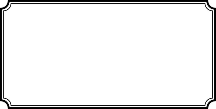 Minimal Classic Rectangular Border Frame vector