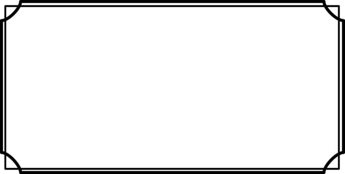 Classic Rectangular Corner Frame Border vector
