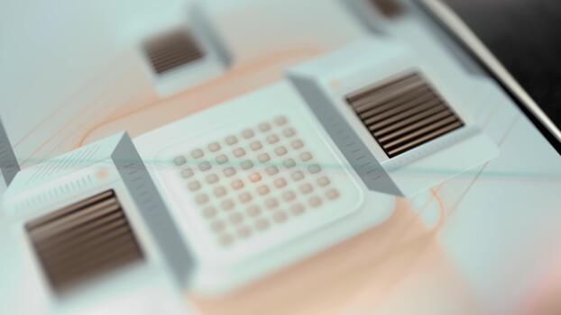 Interactive Close processor array shows distributed hardware video