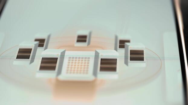 interaktiv vit modul- processor nätverk stöder moln datoranvändning video