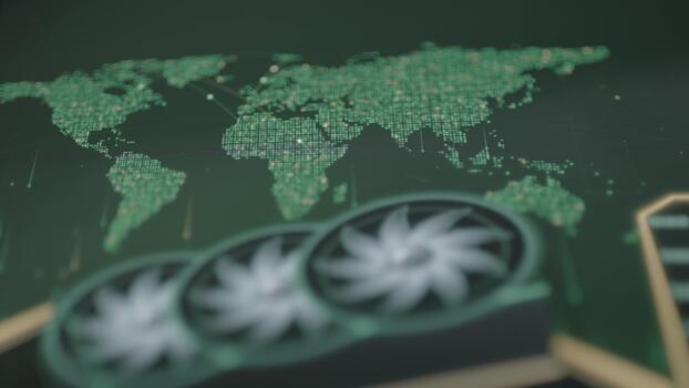 global gpu nätverk visualiserar distribuerad grafik bearbetning video