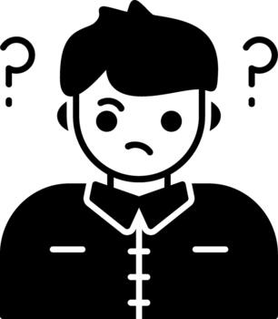 Confusing Situation Problem Icon vector