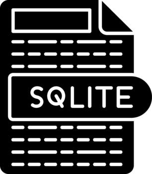 SQLITE SQLite Database File Illustration vector