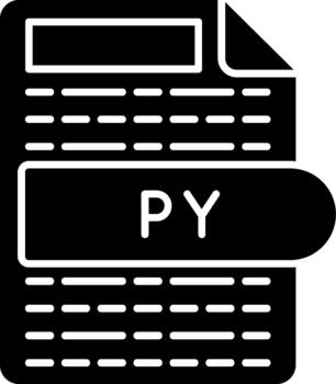 PY Python Script File Illustration vector
