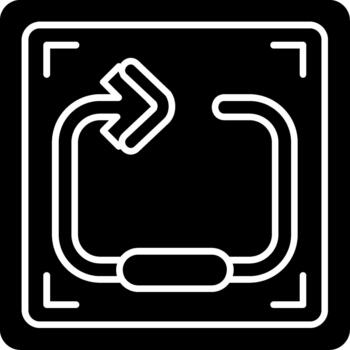 repetir lazo icono ilustración vector