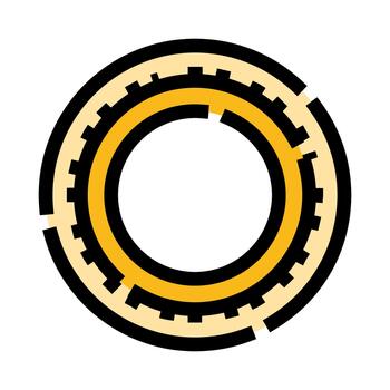 Circular progress bar loading progress data visualization vector