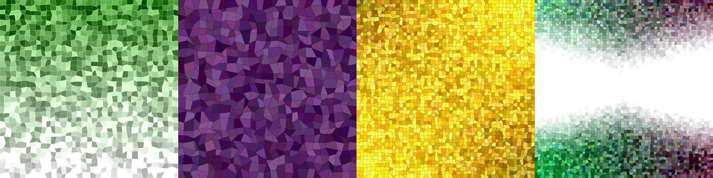 Rectangle polygon pattern set vector