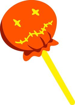 caramelo maíz modelo Víspera de Todos los Santos pirulí vector