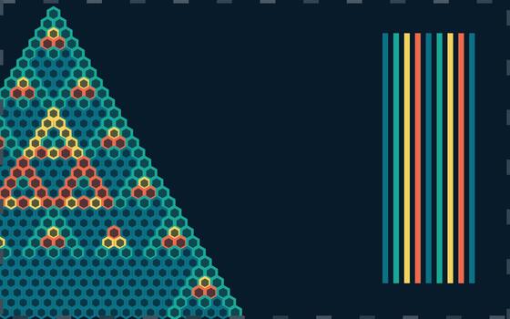 Pascal Modulo Hex Cell System vector