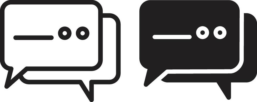 chat de burbujas de discurso vector