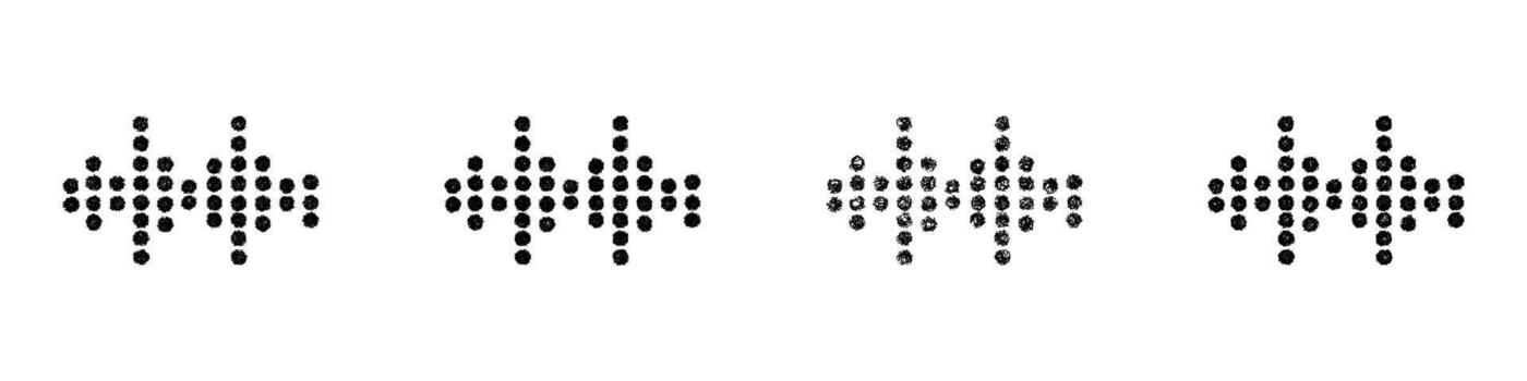 Sketch rhythm logos vector
