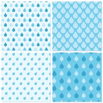 Blue Raindrop Pattern Background vector