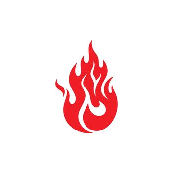 flame fire design logo vector