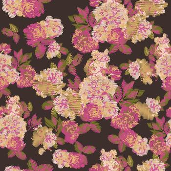 winter rose pattern vector