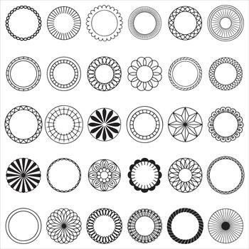decorativo circulo modelo vector