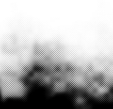 Halftone pattern creating gradient dots background texture vector
