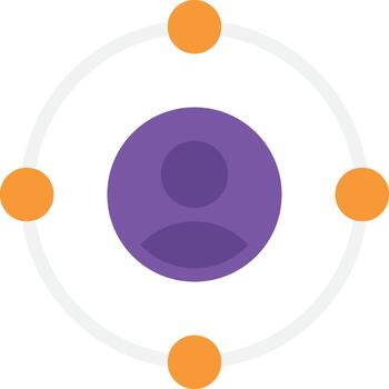 Data Analytics Flat Icon Pattern vector