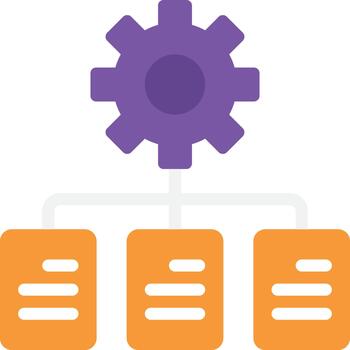 Data Analytics Flat Icon for Classification vector