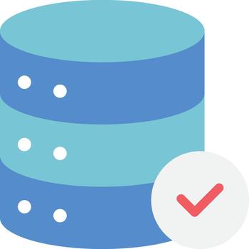 icon of flat data visualization elements vector