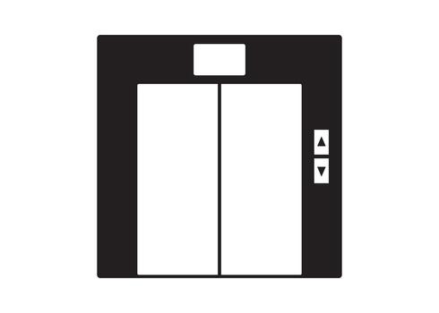 simple elevator icon vector