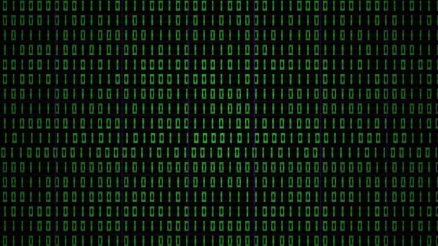Binary Code Digital Data Stream Fast Motion Technology Background video