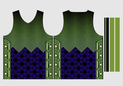 geometric pattern jersey template vector