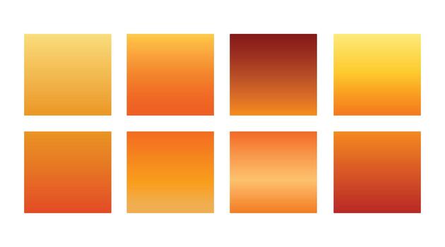 naranja degradado conjunto vector