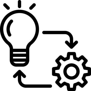implementation line icon vector