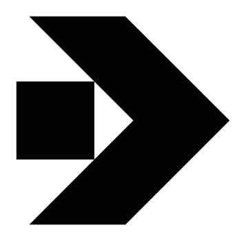 Black Square Box Solid Arrow Icon Graphic Illustration for Direction Process Movement Pointer Interface Element Arrow Square Box Solid Pointer vector