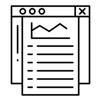 Script Line Icon vector