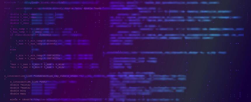 futurista púrpura brillante computadora codificación terminal interfaz con programación guión líneas y digital fuente código vector