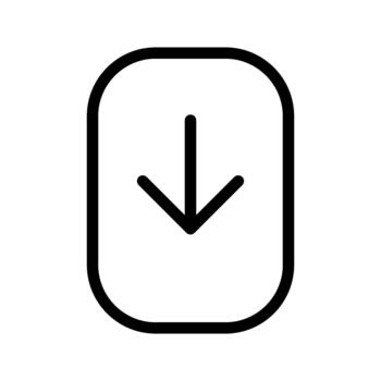Scroll Down Mouse Action vector