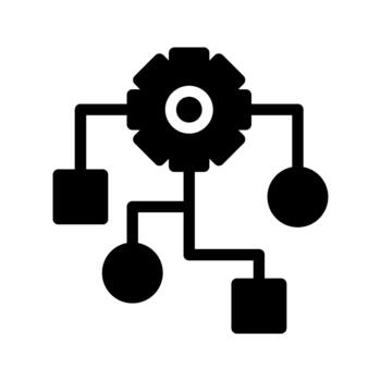 Algorithmic Process - Networking Diagram vector
