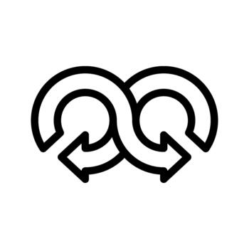 Infinity Endless Loop vector