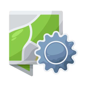 Map Settings Illustration vector