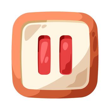 Pause Button Illustration vector
