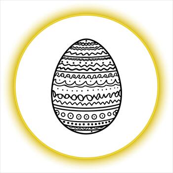 Simple Easter Egg Pattern vector