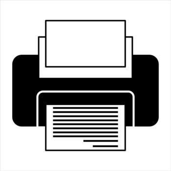 Printer Logo Template Editable vector