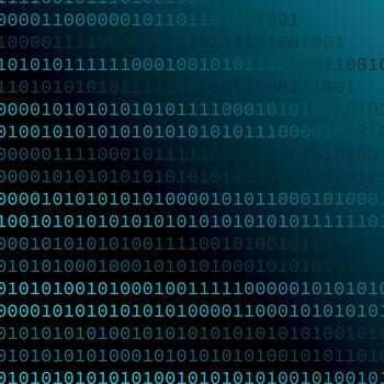 Falling numbers. Digital binary and programming code. Algorithm numbers and digitalization dark green background vector