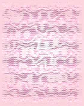 Subtle light pink halftone dot pattern vector