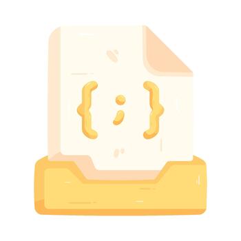 JavaScript File Illustration vector