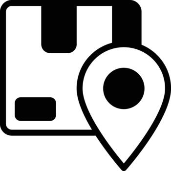 rastreo sólido icono ilustración vector