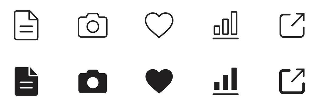 esencial web usuario interfaz ui icono conjunto vector