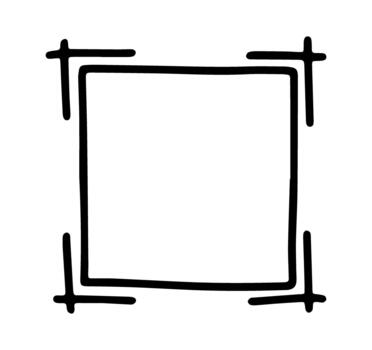 Cute QR Code Frame vector