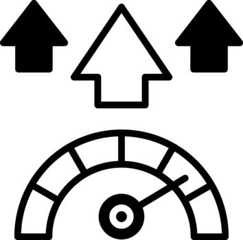 velocidad semi sólido icono página cargando vector