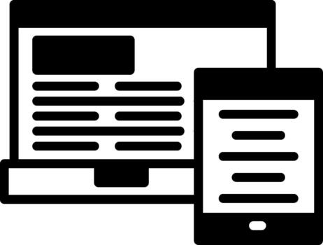 sensible diseño semi sólido icono móvil diseño vector