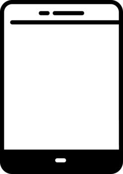 móvil semi sólido icono celular acceso vector