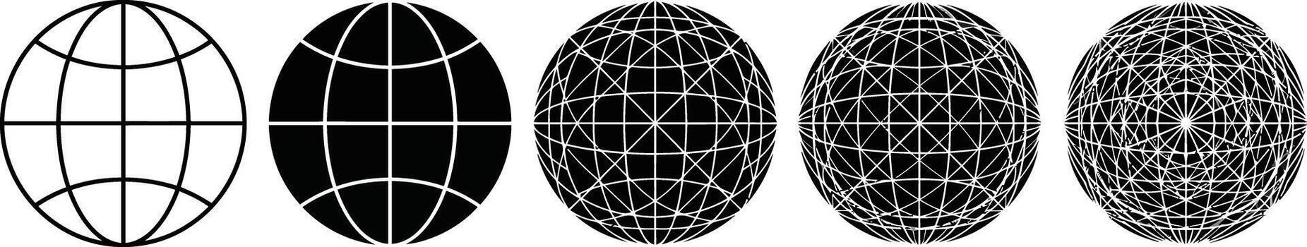 globo evolución estructura metálica diseño secuencia vector