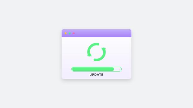 Programas atualizar progresso Barra Carregando em computador tela video