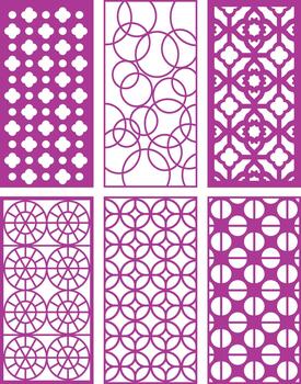DXF Cutting Pattern vector